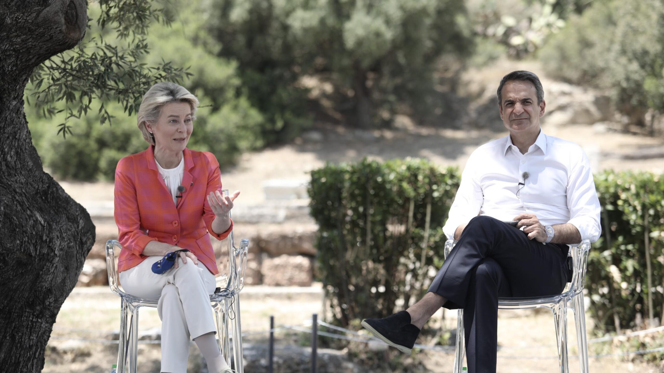 Στα Χανιά η Ούρσουλα φον ντερ Λάιεν: Την φιλοξενεί στο σπίτι του στο Ακρωτήρι ο Κυριάκος Μητσοτάκης
