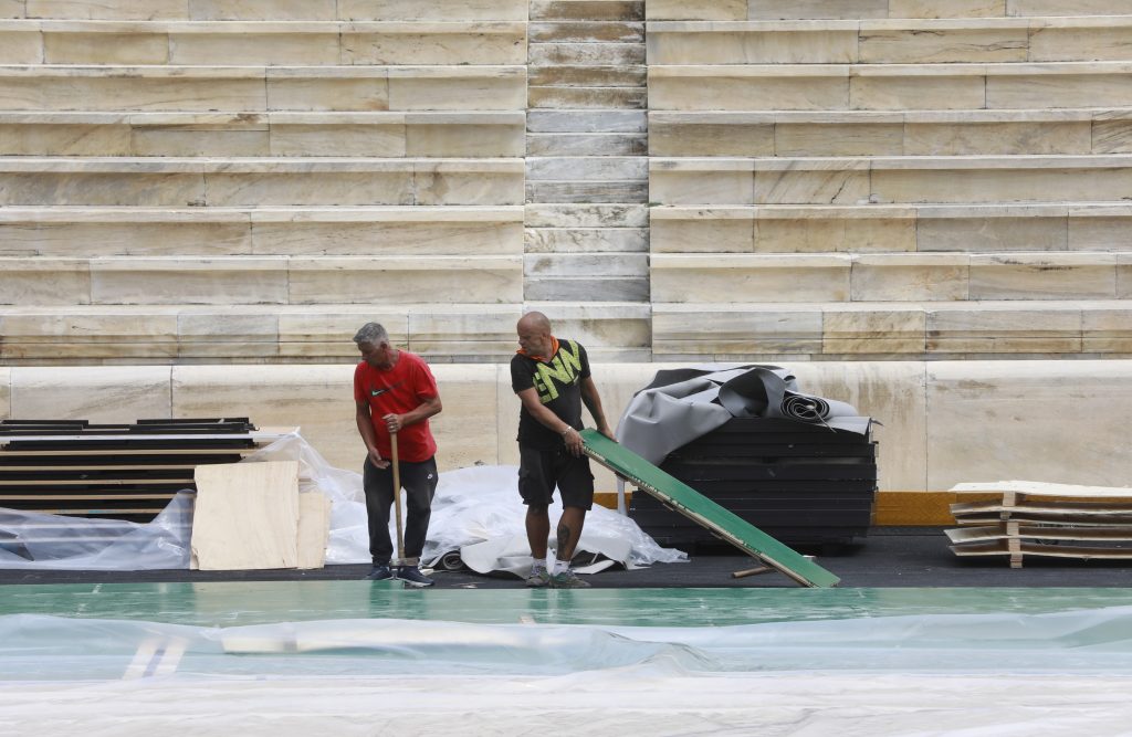 Η μετατροπή του Παναθηναϊκού Σταδίου σε γήπεδο μπάσκετ (ΦΩΤΟρεπορτάζ) 5 Η μετατροπή του Παναθηναϊκού Σταδίου σε γήπεδο μπάσκετ (ΦΩΤΟρεπορτάζ)