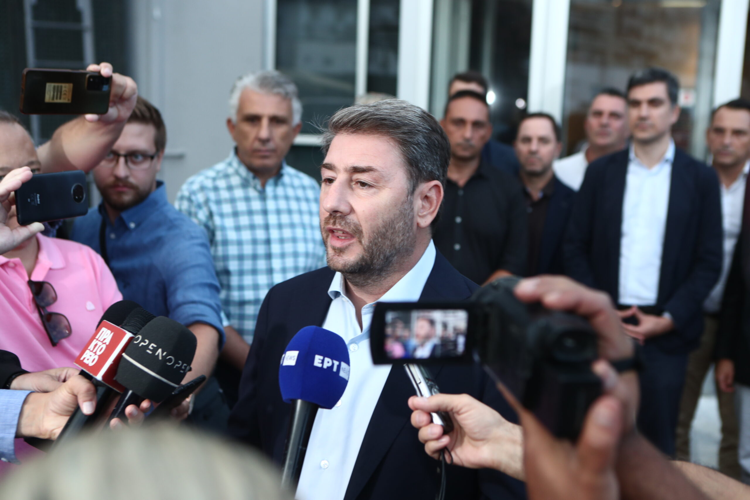 Ν. Ανδρουλάκης στη ΔΕΘ: Το περίπτερο της ΕΡΤ επισκέφθηκε ο πρόεδρος του ΠΑΣΟΚ