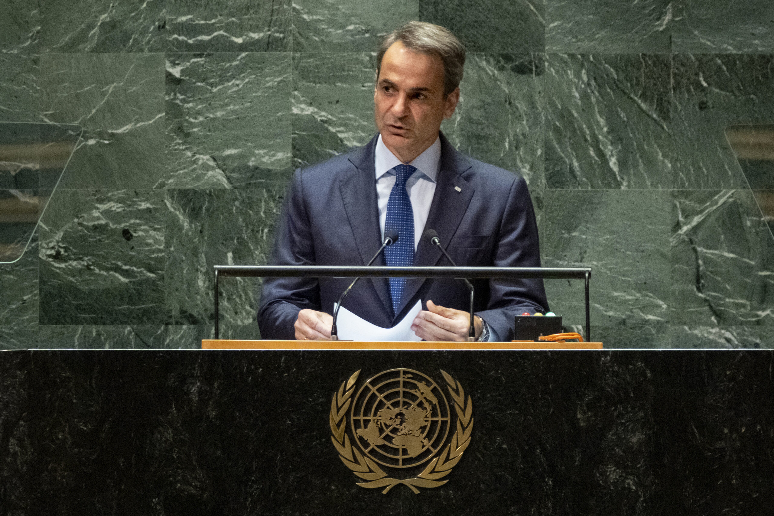 Live η παρέμβαση του Κ. Μητσοτάκη στη Σύνοδο Κορυφής του ΟΗΕ για το Μέλλον