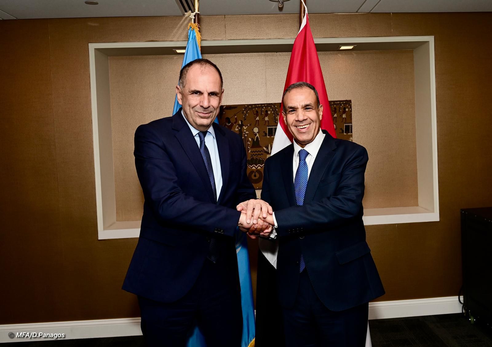 Συνάντηση Γεραπετρίτη με τον Αιγύπτιο ΥΠΕΞ – Επιβεβαίωση της στρατηγικής σχέσης Ελλάδας-Αιγύπτου