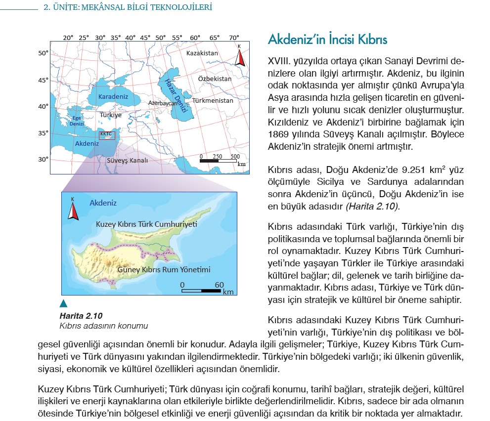 Η «γαλάζια πατρίδα» στα βιβλία της Γεωγραφίας στην 9η τάξη των τουρκικών σχολείων – Αναλυτικά η ύλη 6 Η «γαλάζια πατρίδα» στα βιβλία της Γεωγραφίας στην 9η τάξη των τουρκικών σχολείων – Αναλυτικά η ύλη