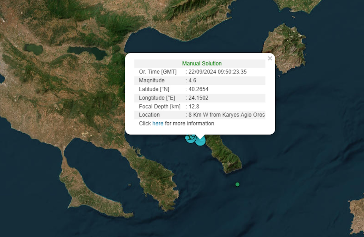 «Το ρήγμα μπορεί να δώσει και ισχυρότερο σεισμό», λέει ο Βασίλης Παπαζάχος για τα 4,6 Ρίχτερ στο Άγιο Όρος 2 «Το ρήγμα μπορεί να δώσει και ισχυρότερο σεισμό», λέει ο Βασίλης Παπαζάχος για τα 4,6 Ρίχτερ στο Άγιο Όρος