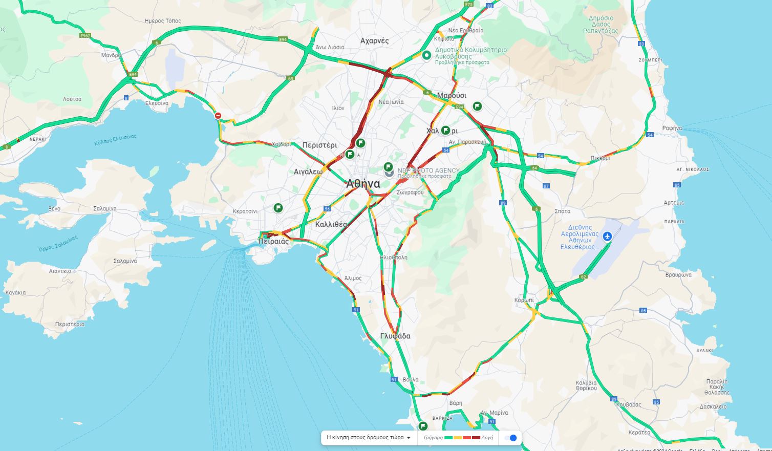 Κίνηση στους δρόμους: Στο «κόκκινο» Κηφισός και Κηφισίας – Πού αλλού παρατηρούνται καθυστερήσεις 2 Κίνηση στους δρόμους: Στο «κόκκινο» Κηφισός και Κηφισίας – Πού αλλού παρατηρούνται καθυστερήσεις