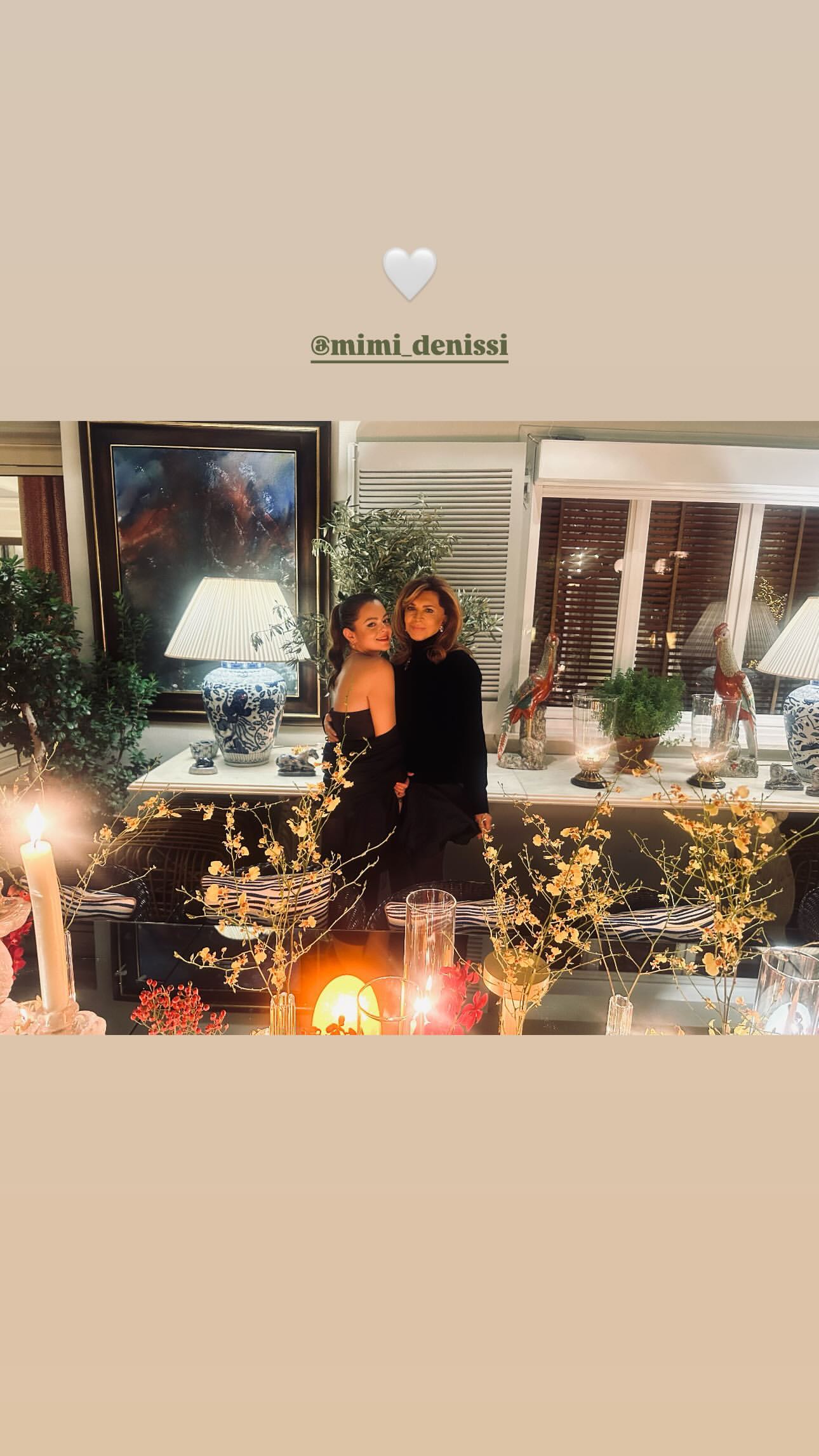 Μιμή Ντενίση: Το δείπνο που παραχώρησε για τη γιορτή της και η ανάρτηση αγκαλιά με την κόρη της Μαριτίνα