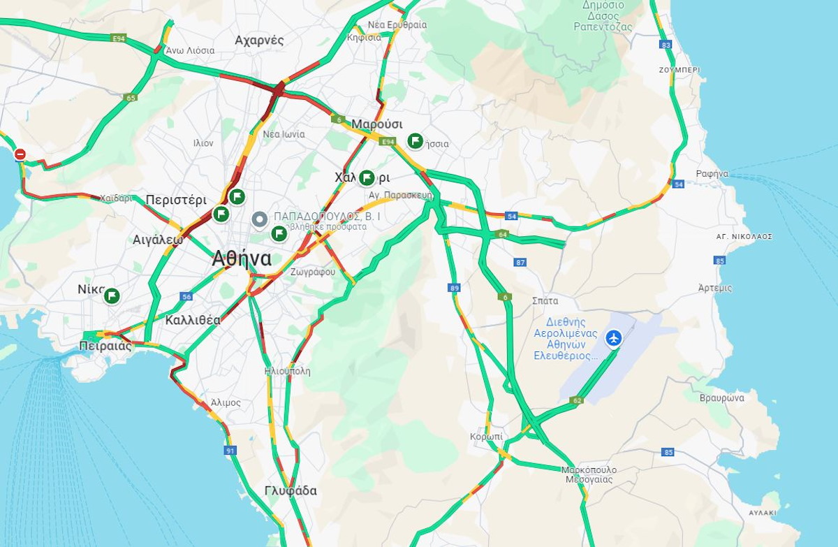 Κυκλοφοριακό «έμφραγμα» σε Κηφισό και Αττική Οδό - Πού αλλού παρατηρούνται προβλήματα 2 Κυκλοφοριακό «έμφραγμα» σε Κηφισό και Αττική Οδό - Πού αλλού παρατηρούνται προβλήματα