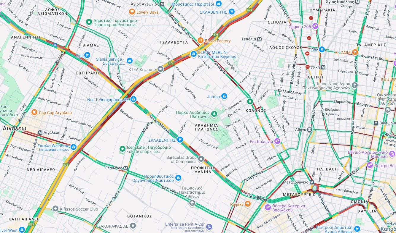 Κίνηση στους δρόμους: Μποτιλιάρισμα στον Κηφισό λόγω τροχαίου – Καθυστερήσεις στην Αττική Οδό