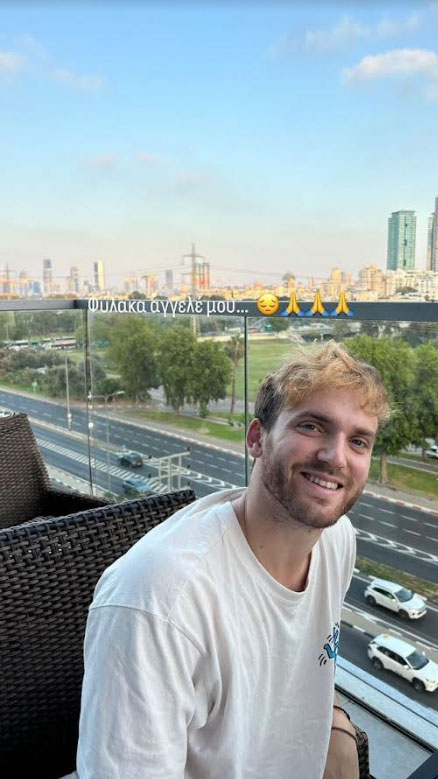 Ποιος ήταν ο 26χρονος Ιωνάς Καρούσης που έπεσε νεκρός στο Τελ Αβίβ - «Πήγε να κάνει εργασία για την αρχιτεκτονική και τον σκότωσαν οι τρομοκράτες» 7 Ποιος ήταν ο 26χρονος Ιωνάς Καρούσης που έπεσε νεκρός στο Τελ Αβίβ - «Πήγε να κάνει εργασία για την αρχιτεκτονική και τον σκότωσαν οι τρομοκράτες»