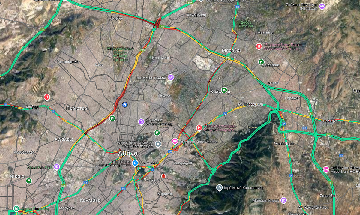 Κίνηση στους δρόμους: Μποτιλιάρισμα στον Κηφισό – Πού αλλού παρατηρούνται προβλήματα 2 Κίνηση στους δρόμους: Μποτιλιάρισμα στον Κηφισό – Πού αλλού παρατηρούνται προβλήματα