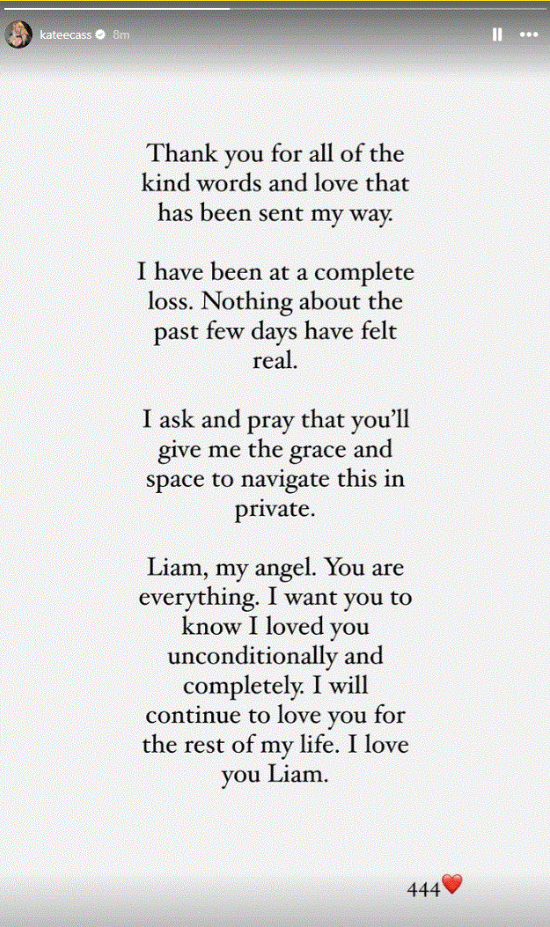 Η σύντροφος του Λίαμ Πέιν σπάει τη σιωπή της: «Λίαμ άγγελε μου, είσαι τα πάντα»