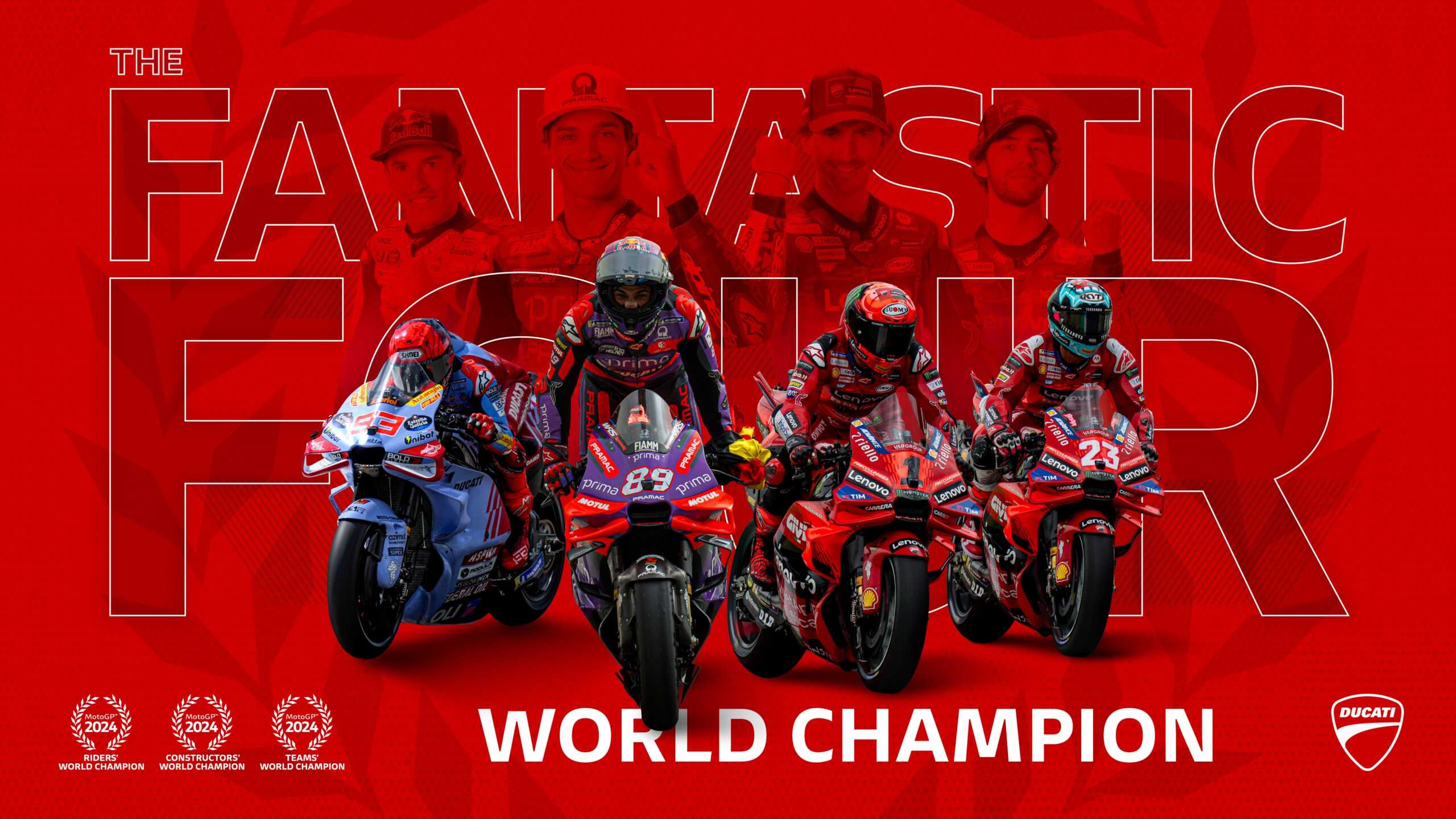 MotoGP: Η Ducati είναι η μόνη μη ιαπωνική μάρκα που κυριαρχεί