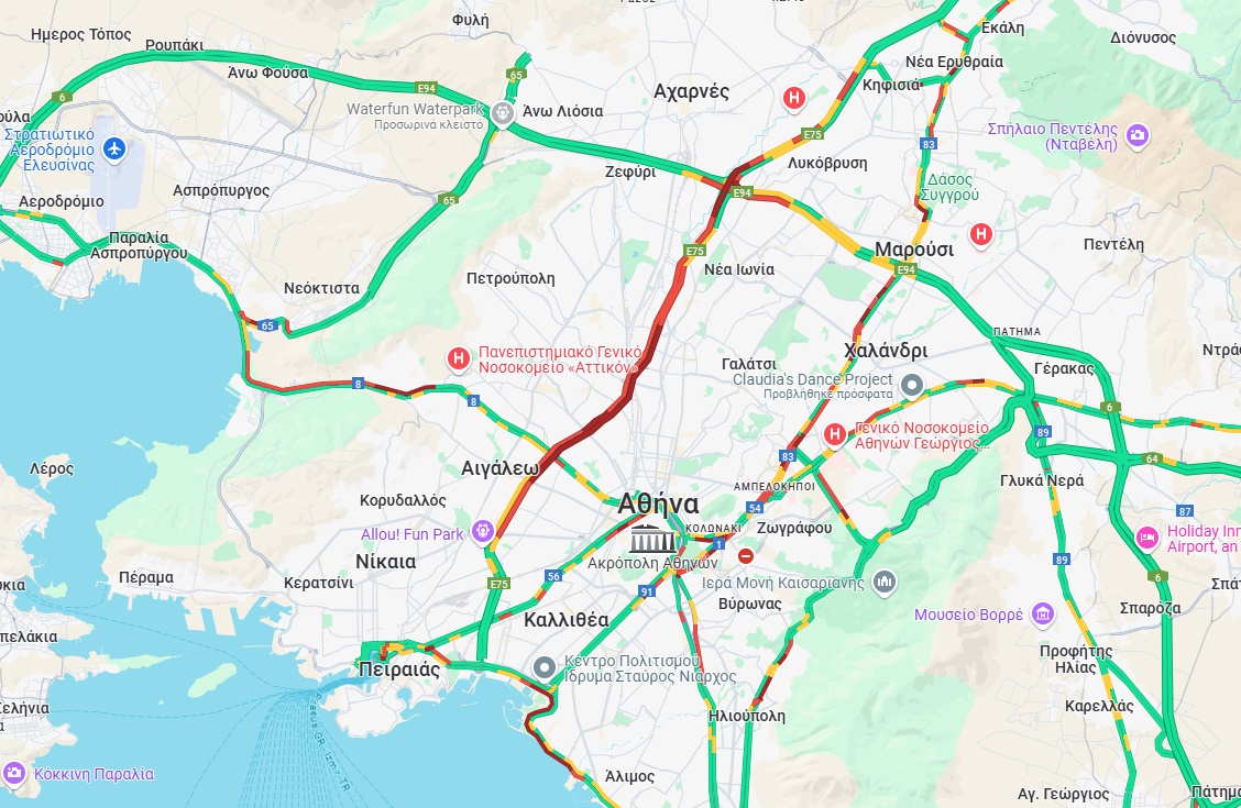 Μποτιλιάρισμα στην Ποσειδώνος μετά από τροχαίο στον Άλιμο - Στο «κόκκινο» ο Κηφισός 8 Μποτιλιάρισμα στην Ποσειδώνος μετά από τροχαίο στον Άλιμο - Στο «κόκκινο» ο Κηφισός