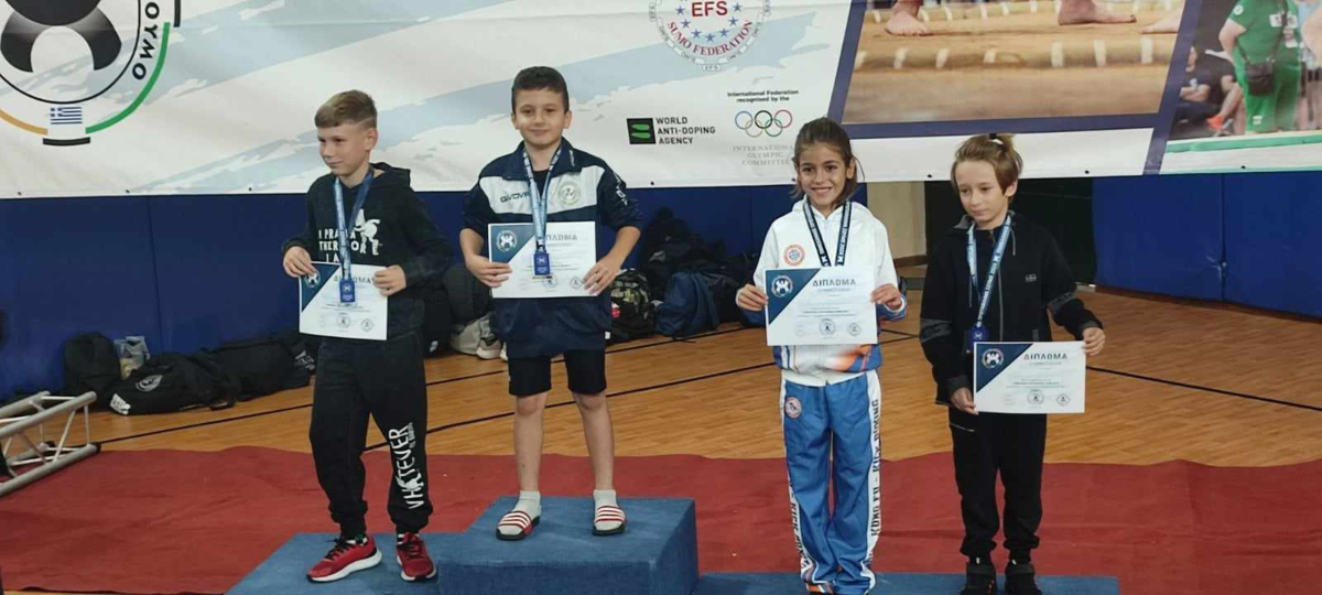 Πέντε διακρίσεις ο Παμμεσσηνιακός ΑΣ Καράτε στο Πανελλήνιο πρωτάθλημα Σούμο