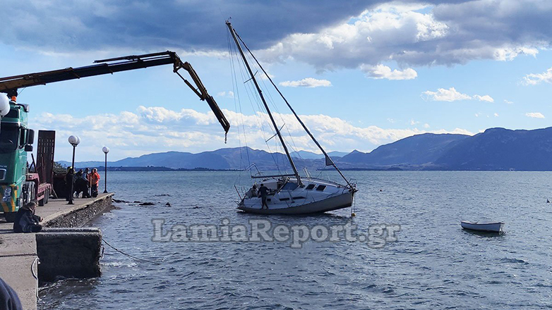 Δυνατός άνεμος αναποδογύρισε πλοία στη Φθιώτιδα