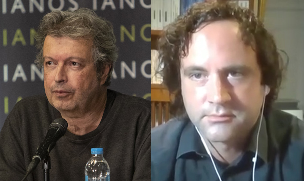 Σφαγή σε παρουσίαση βιβλίου: Ο Πέτρος Τατσόπουλος πέταξε εικόνα της Παναγίας στον Ανδρέα Καραγιάννη – «Φύγε καραγκιοζάκο»