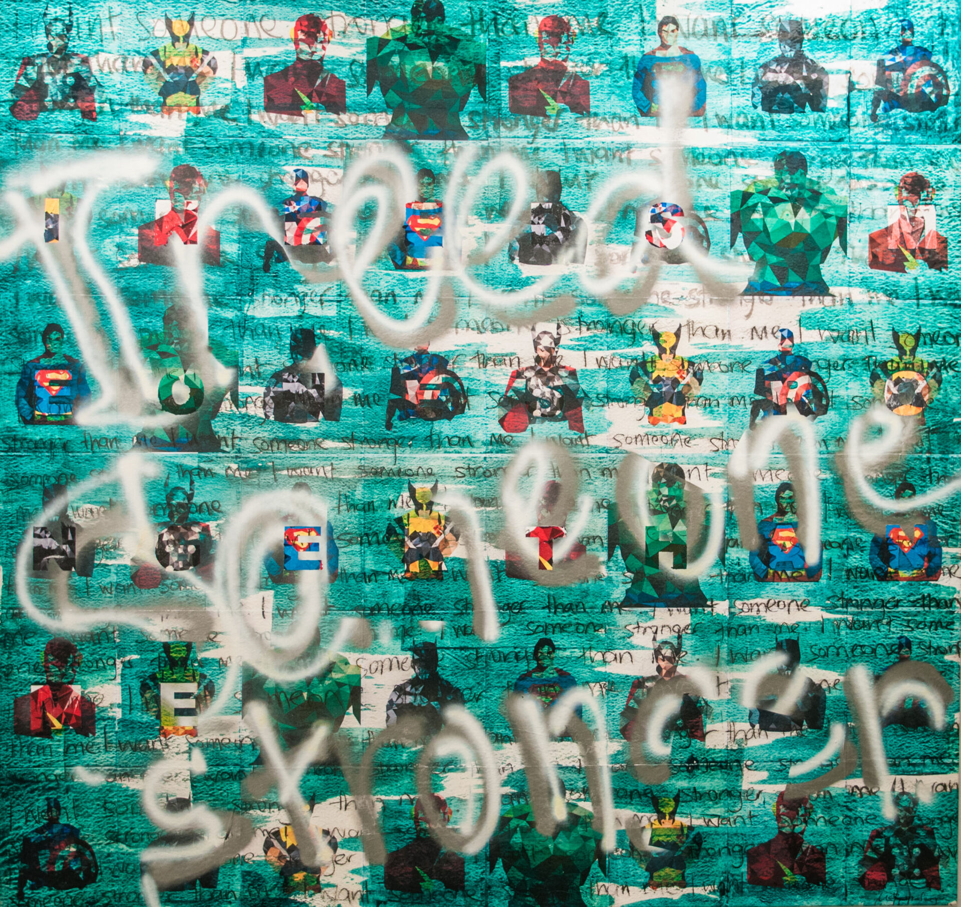 Μαρία-Φραγκουδάκη-I-will-do-it-anyway-2013-Mixed-media-on-canvas-67x63.5i¿½170x161cm Ομαδική καλλιτεχνική έκθεση «παις παιχνίδι – toystories» στο Πολιτιστικό Κέντρο «Μελίνα» Δήμου Αθηναίων