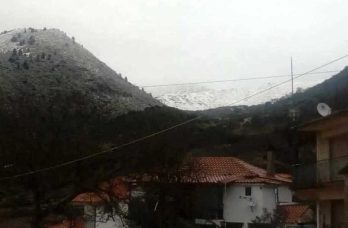 Καιρός – Ηλεία: Έπεσαν τα πρώτα χιόνια στο όρος Ερύμανθος, μαγευτικές εικόνες