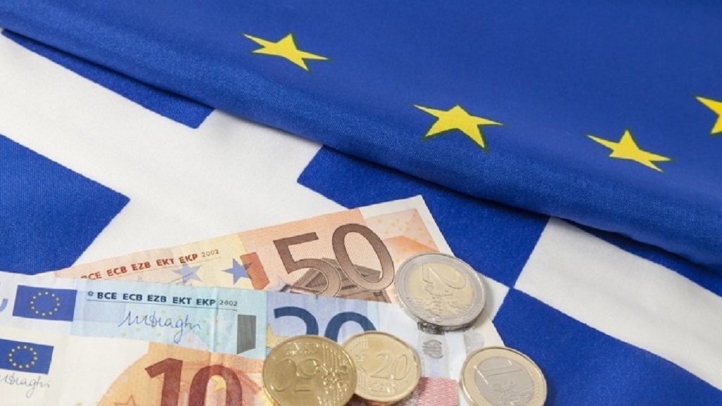 MoneyEuFlagGreekFlag