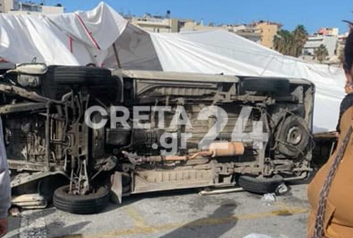 Καιρός – Ηράκλειο: Ανεμοστρόβιλος «έφερε» λαϊκή αγορά