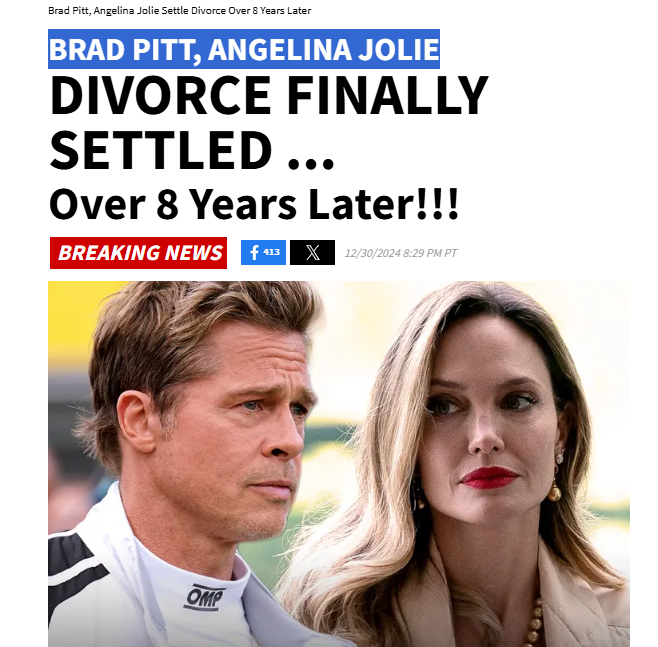 Τίτλοι τέλους» για Μπραντ Πιτ και Αντζελίνα Τζολί – Μετά από οκτώ χρόνια ολοκληρώθηκε το πολυτάραχο διαζύγιο των δύο σταρ 2 Τίτλοι τέλους» για Μπραντ Πιτ και Αντζελίνα Τζολί – Μετά από οκτώ χρόνια ολοκληρώθηκε το πολυτάραχο διαζύγιο των δύο σταρ