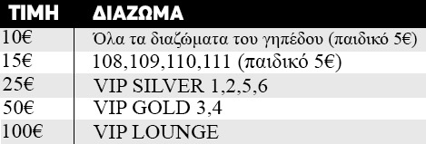 Τα εισιτήρια του ΠΑΟΚ – Ορεντέα 2 Τα εισιτήρια του ΠΑΟΚ – Ορεντέα