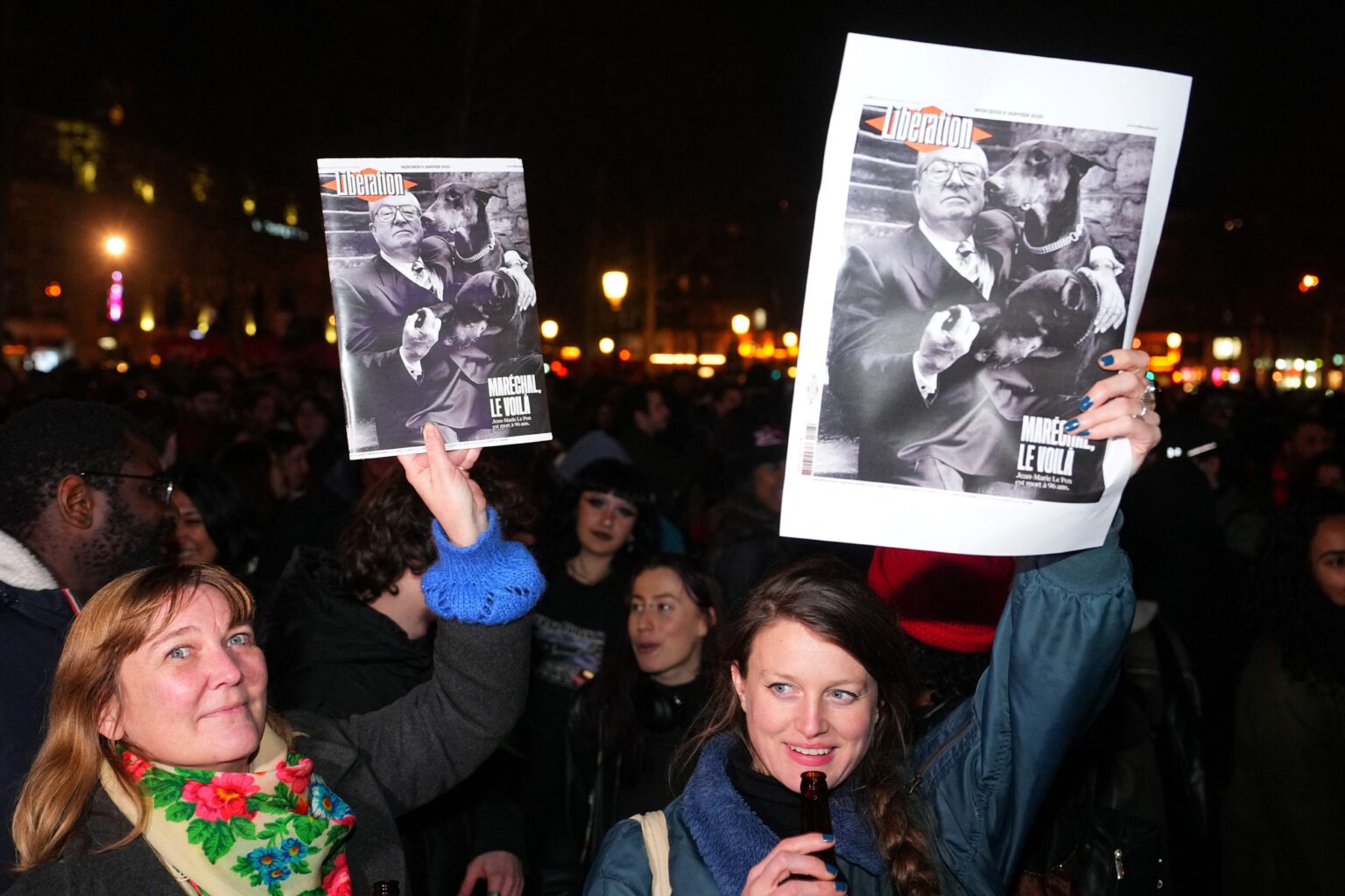 Το μισητό κτήνος δεν είναι νεκρό»: Χιλιάδες Γάλλοι γιόρτασαν τον θάνατο του Ζαν Μαρί Λεπέν 6 Το μισητό κτήνος δεν είναι νεκρό»: Χιλιάδες Γάλλοι γιόρτασαν τον θάνατο του Ζαν Μαρί Λεπέν