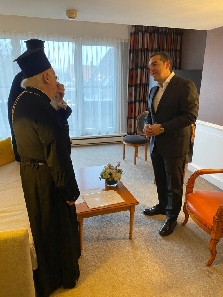 Συνάντηση του Πατριάρχη Βαρθολομαίου με τον Αλέξη Τσίπρα στο Στρασβούργο 2 Συνάντηση του Πατριάρχη Βαρθολομαίου με τον Αλέξη Τσίπρα στο Στρασβούργο