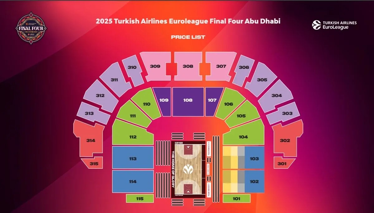 Final Four Euroleague: Κυκλοφόρησαν τα εισιτήρια για το Άμπου Ντάμπι – Οι τιμές και το πρόγραμμα