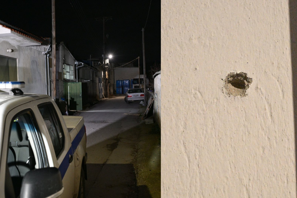 Λάρισα: Το ξυλουργείο όπου έγινε το διπλό φονικό – Οι τρύπες στον τοίχο από τις σφαίρες του Καλάσνικοφ