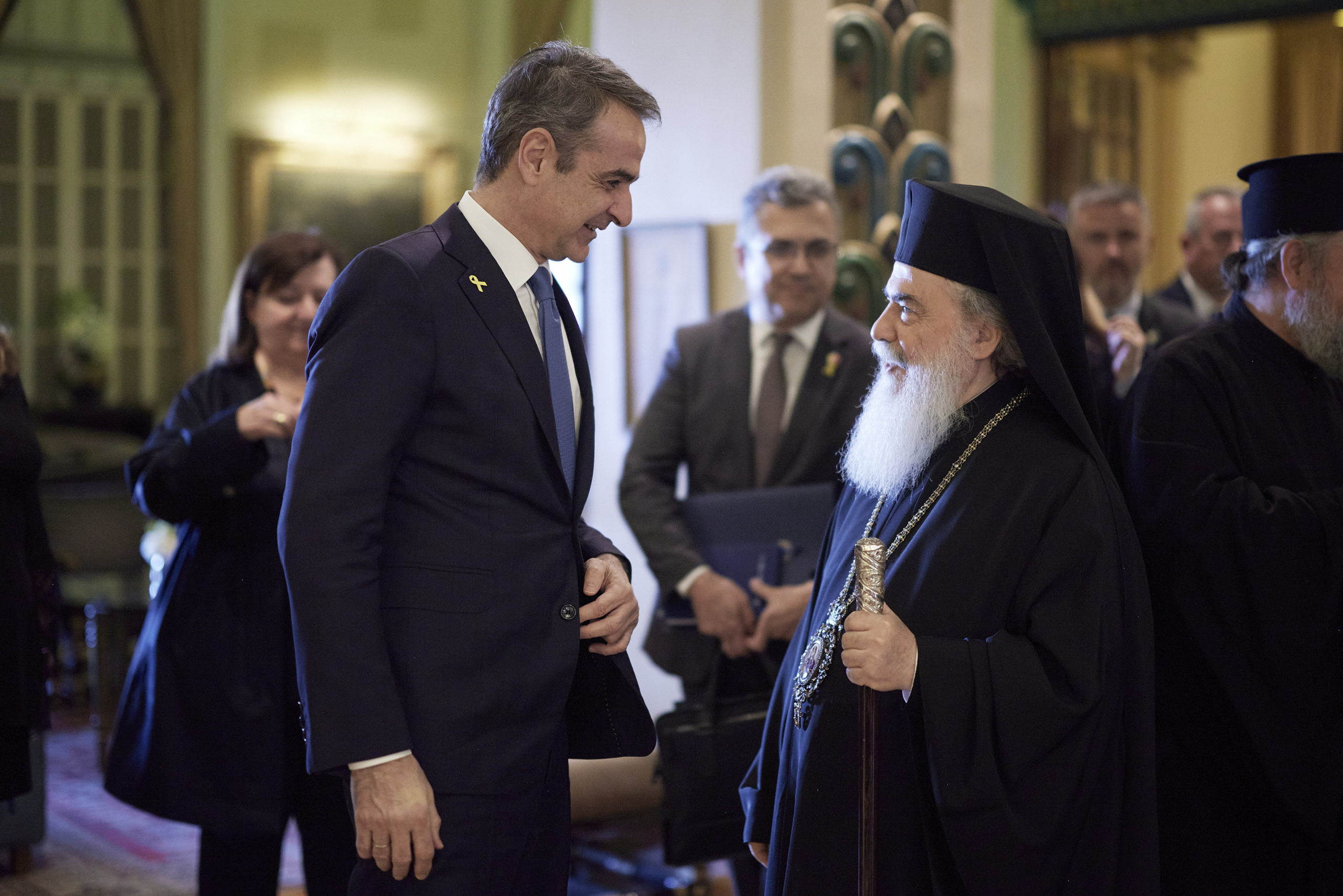 Κυριάκος Μητσοτάκης: Με τον Πατριάρχη Ιεροσολύμων Θεόφιλο Γ’ συναντήθηκε στο Ισραήλ ο Πρωθυπουργός