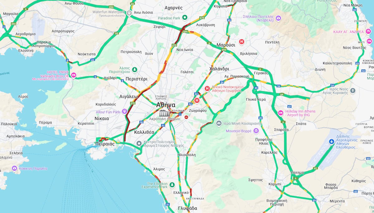 Κίνηση στους δρόμους από την Google