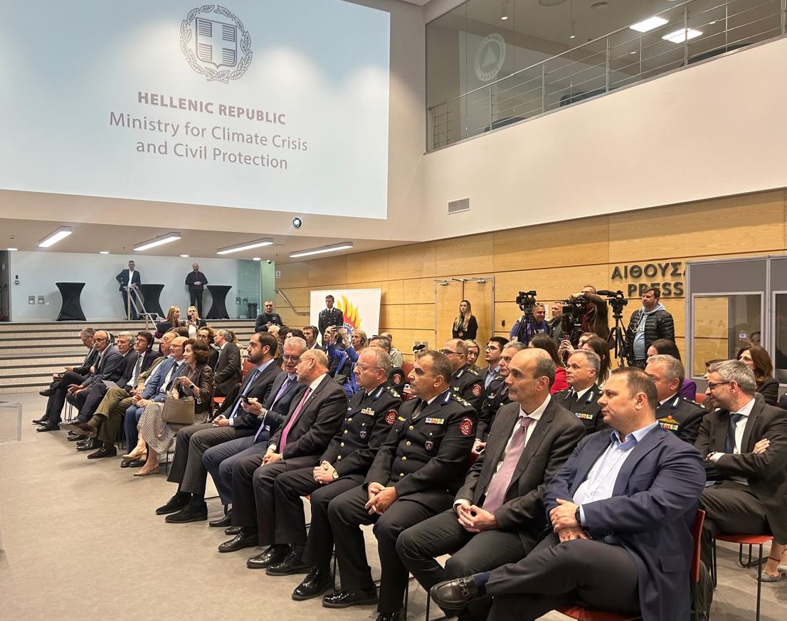 Η εκδήλωση στο Υπουργείο Πολιτικής Προστασίας για την προμήθεια 8 νέων πυροσβεστικών ελικοπτέρων