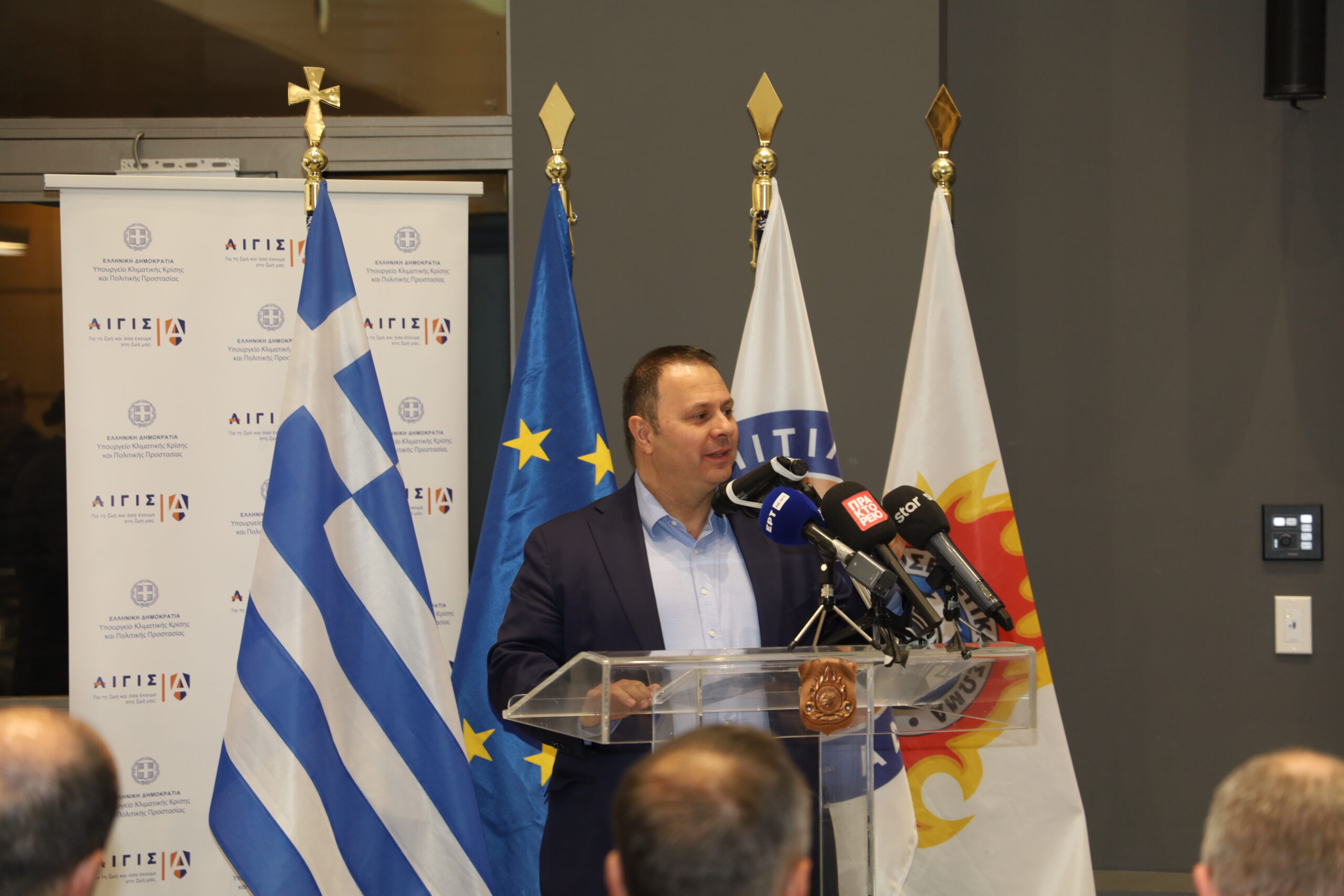 Η εκδήλωση στο Υπουργείο Πολιτικής Προστασίας για την προμήθεια 8 νέων πυροσβεστικών ελικοπτέρων