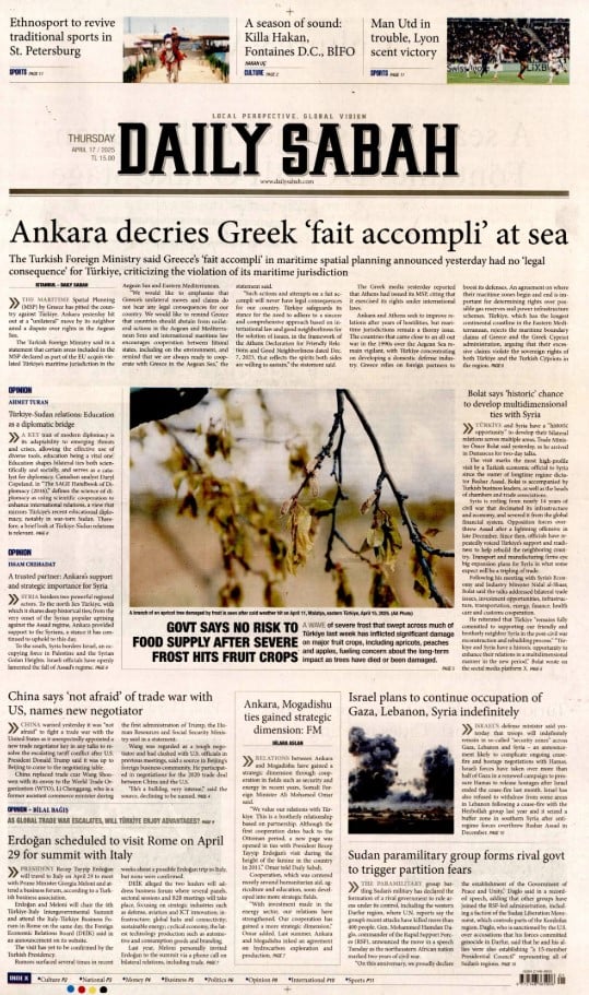 Θαλάσσιος Χωροταξικός Σχεδιασμός: «Η Γαλάζια Πατρίδα αναστάτωσε τους γείτονες» – Τα πρωτοσέλιδα του τουρκικού Τύπου μετά τις εξαγγελίες της Αθήνας