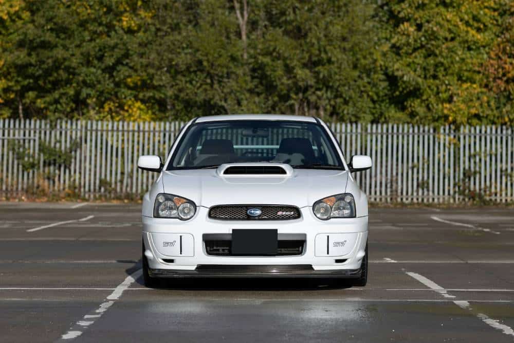Σπάνιο Subaru Impreza STI S203 λευκό σαν χιόνι