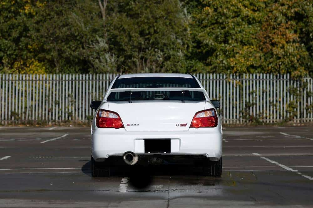 Σπάνιο Subaru Impreza STI S203 λευκό σαν χιόνι