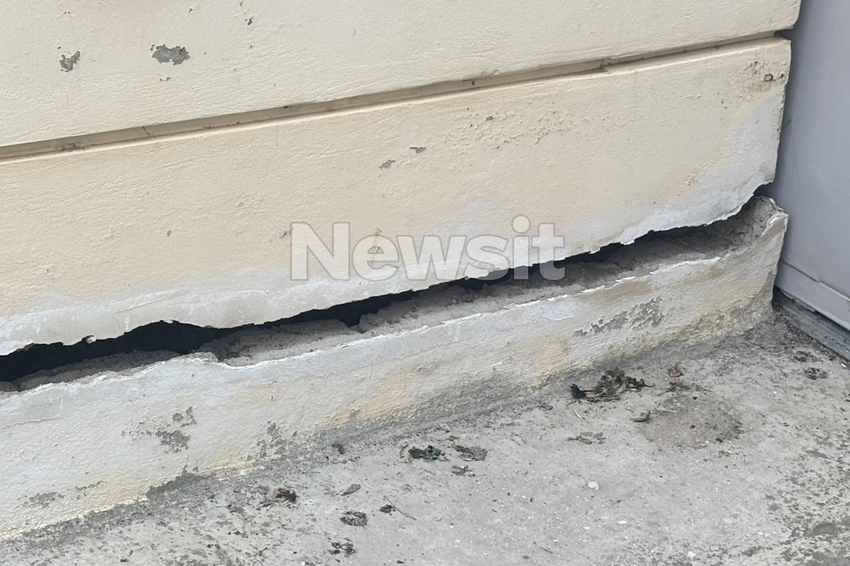 Ρωγμές σε σπίτια στις Βούτες Ηρακλείου