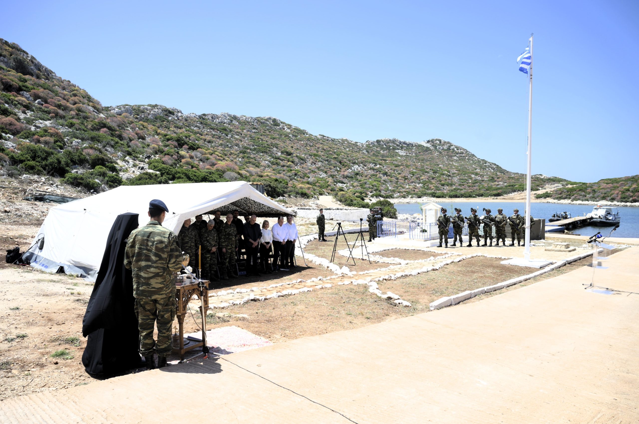 Ο Νίκος Δένδιας αποκάλυψε το νέο φυλάκιο στη Ρω – Ηχηρό μήνυμα στην Τουρκία για την ΑΟΖ – Δείτε ΒINTEO