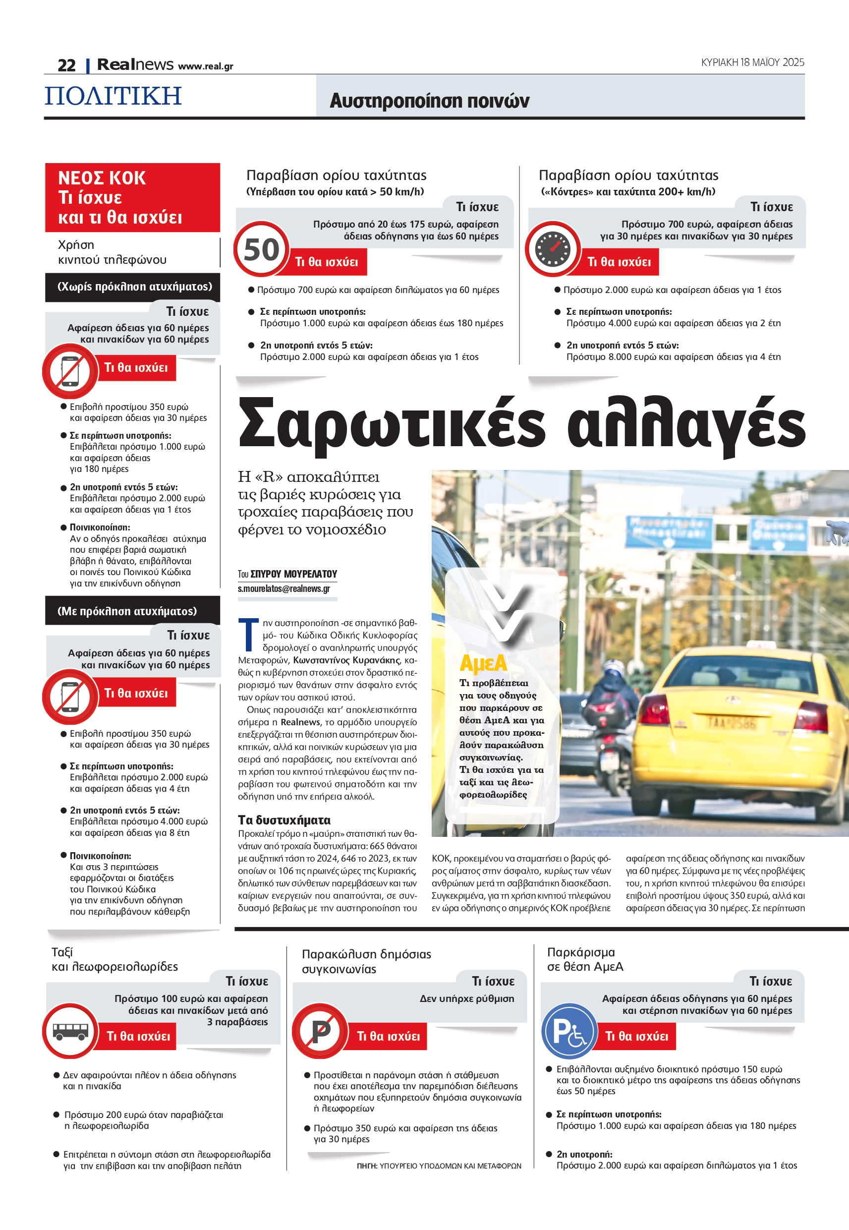 Ριζικές ανατροπές στον νέο ΚΟΚ – Αναλυτικοί πίνακες
