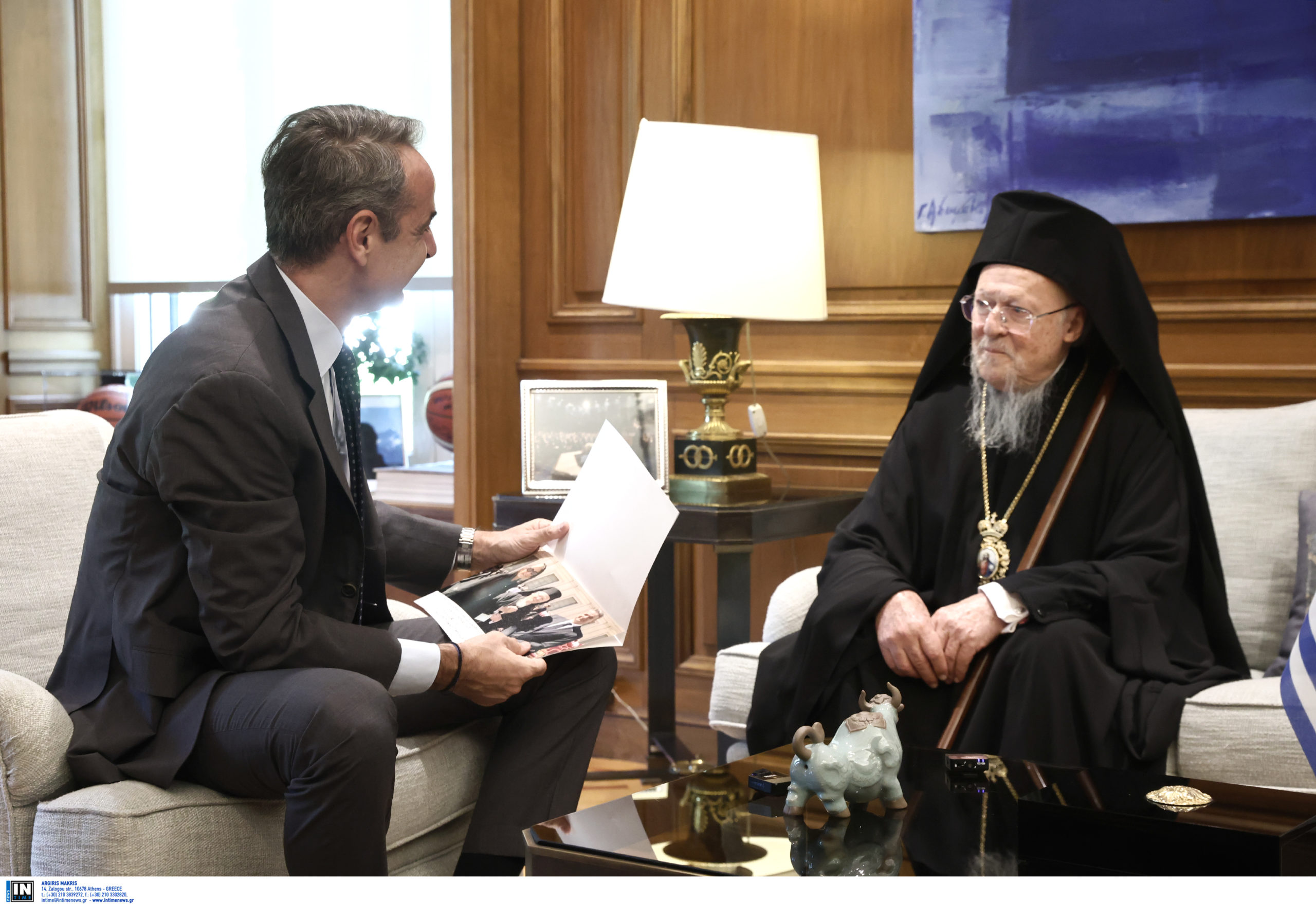 Κυριάκος Μητσοτάκης: Η συνάντηση με τον Οικουμενικό Πατριάρχη – «Η παρουσία σας μας εμπνέει στον απαιτητικό αγώνα της αναγέννησης της πατρίδας»