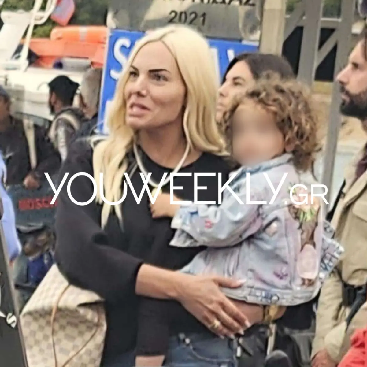 Ιωάννα Μαλέσκου με κόρη αποκλειστικό
