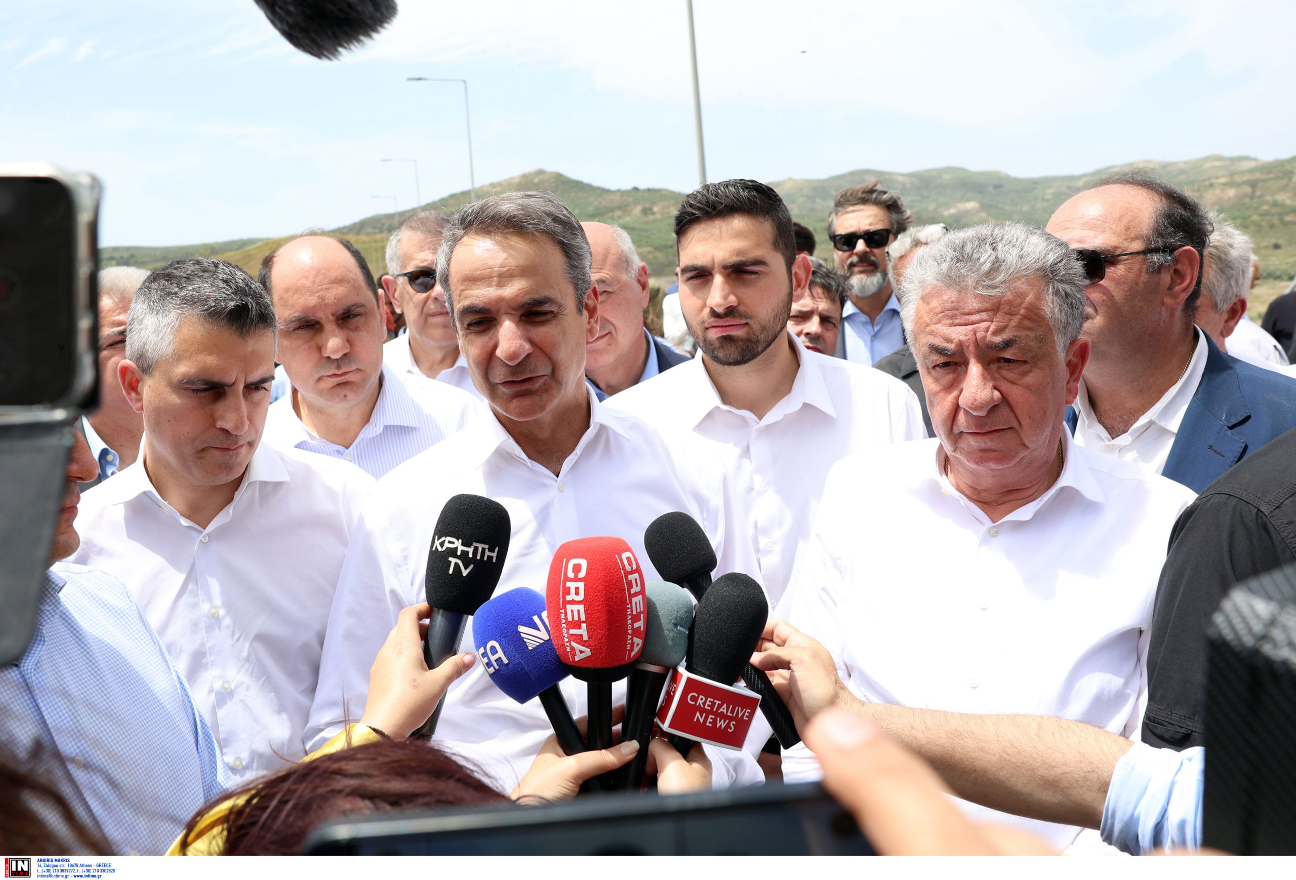 Μητσοτάκης στο φράγμα της Πλακιώτισσας: Αποδίδουμε μεγάλη σημασία στο να ολοκληρώσουμε μια σειρά από μισοτελειωμένα αρδευτικά έργα