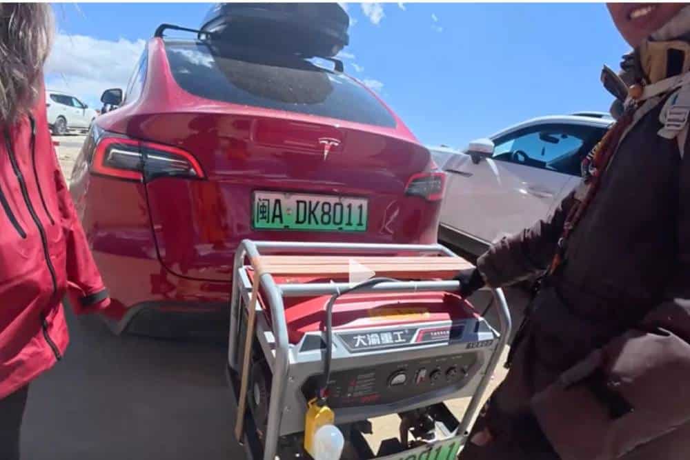 Κινέζος έβαλε γεννήτρια σε Tesla Model Y!