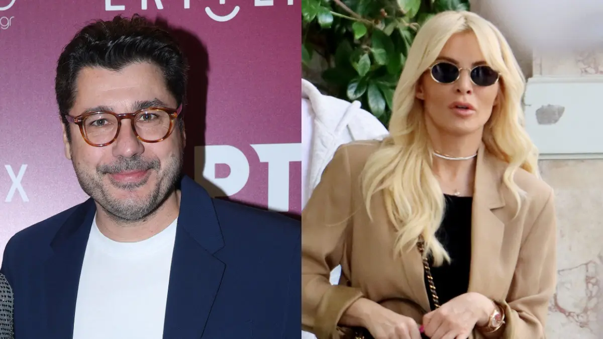 Ο Λάμπρος Κωνσταντάρας και η Κατερίνα Καινούργιου

