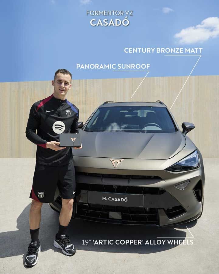 Οι αστέρες της FC Barcelona οδηγούν με πάθος τα νέα Cupra 4 Οι αστέρες της FC Barcelona οδηγούν με πάθος τα νέα Cupra