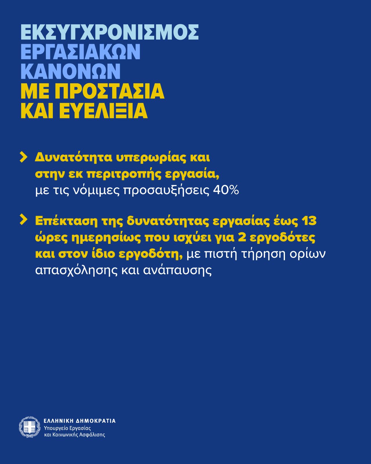 Κεραμέως: «Δίκαιη εργασία για όλους» – 7+1 πυλώνες του επαναστατικού εργασιακού νομοσχεδίου