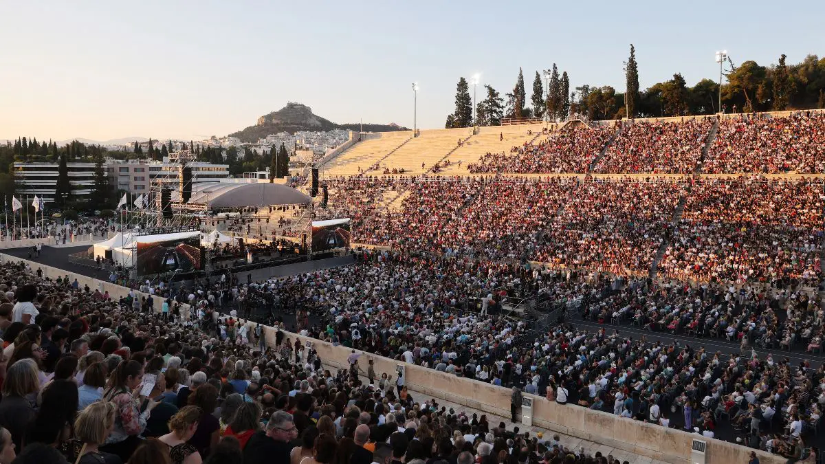 Άποψη από τη συναυλία για το Μίκη Θεοδωράκη