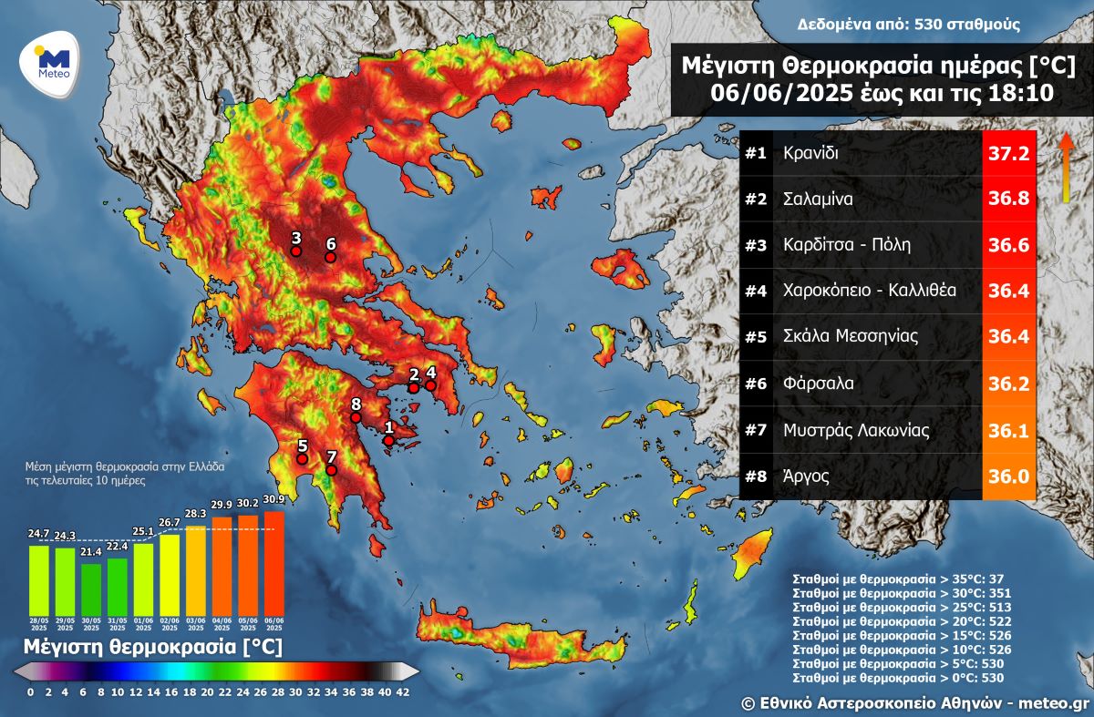 Καιρός: Από τη μία χαλαζοπτώσεις σε Σέρρες και Κοζάνη και από την άλλη καύσωνας 37 βαθμών – Αφρικανική σκόνη και εκτίναξη θερμοκρασίας το τριήμερο