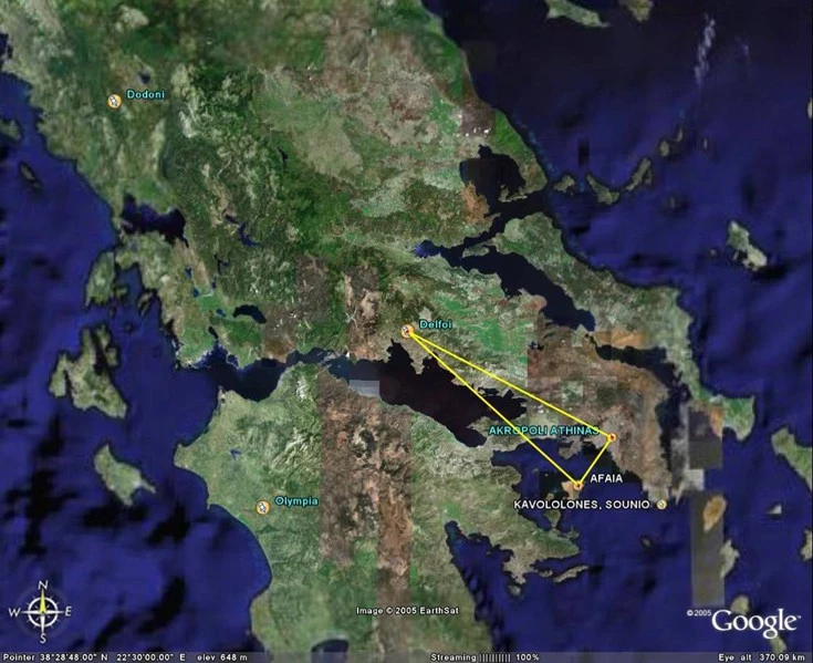 Αποκαλύπτονται τα μυστικά τρίγωνα της ελληνικής αρχαιότητας και η κρυμμένη σημασία τους