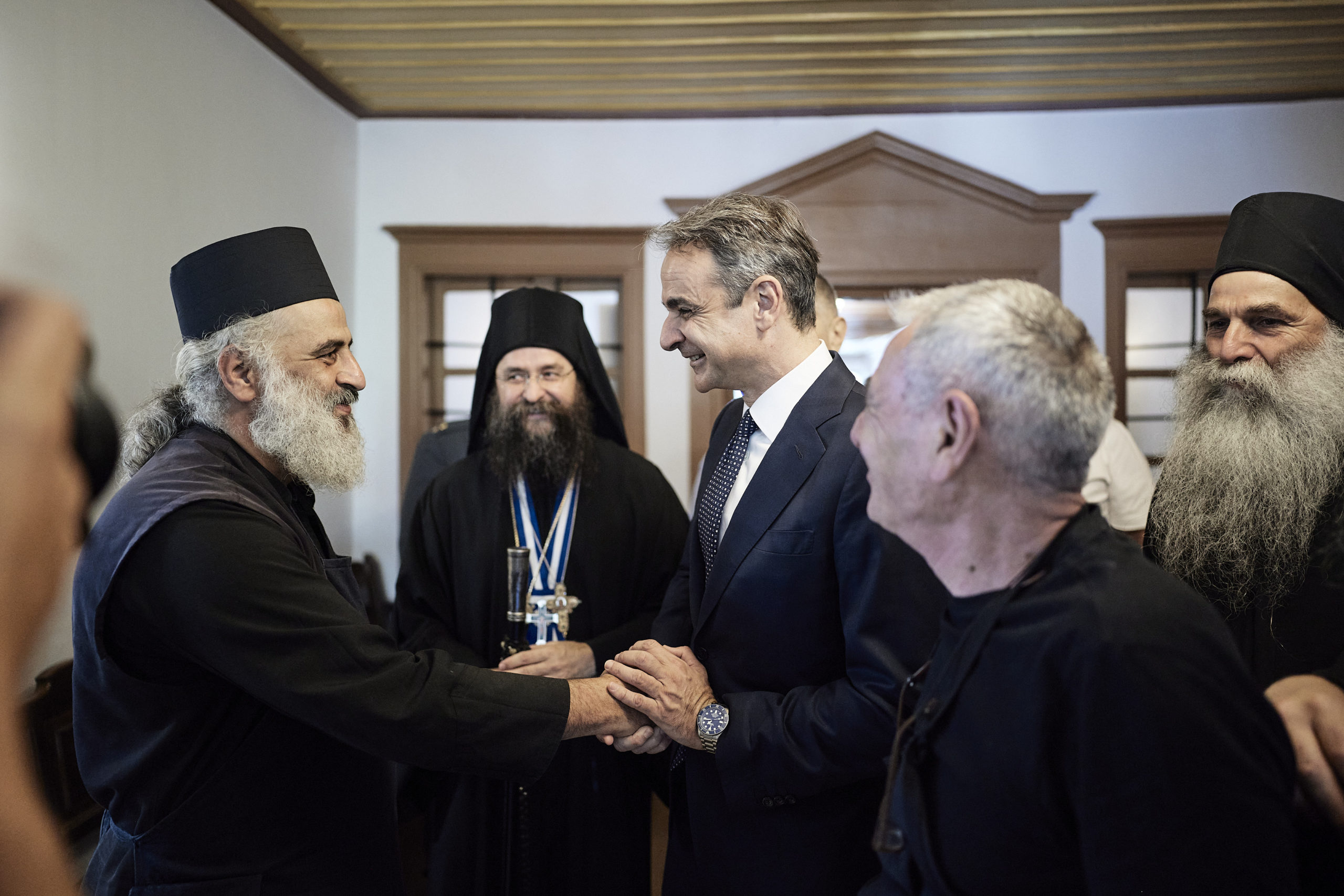 Μητσοτάκης από Άγιον Όρος: «Αδύνατο να αλλάξει ο ιερός χαρακτήρας της Μονής Σινά»